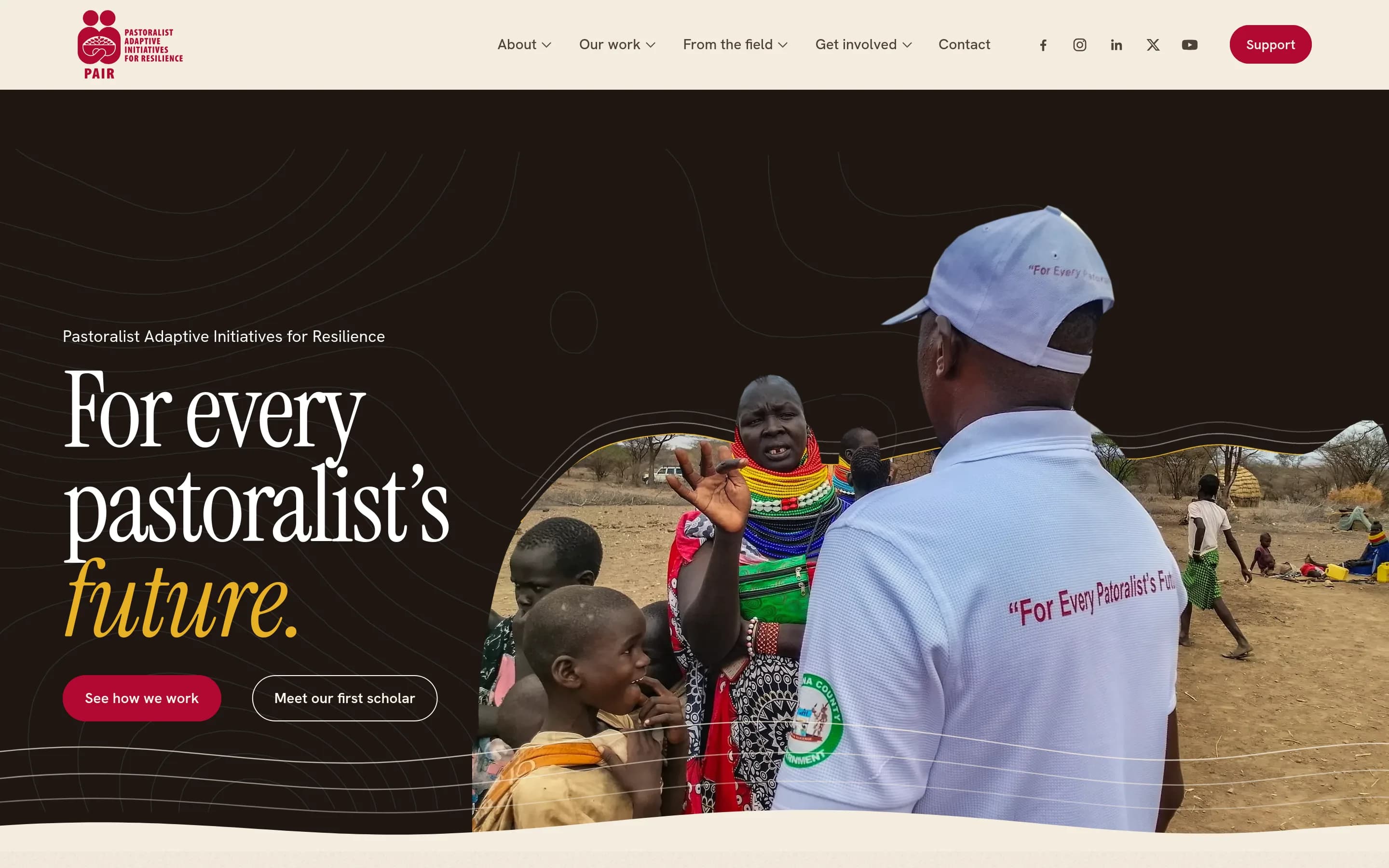 The PAIR Kenya website